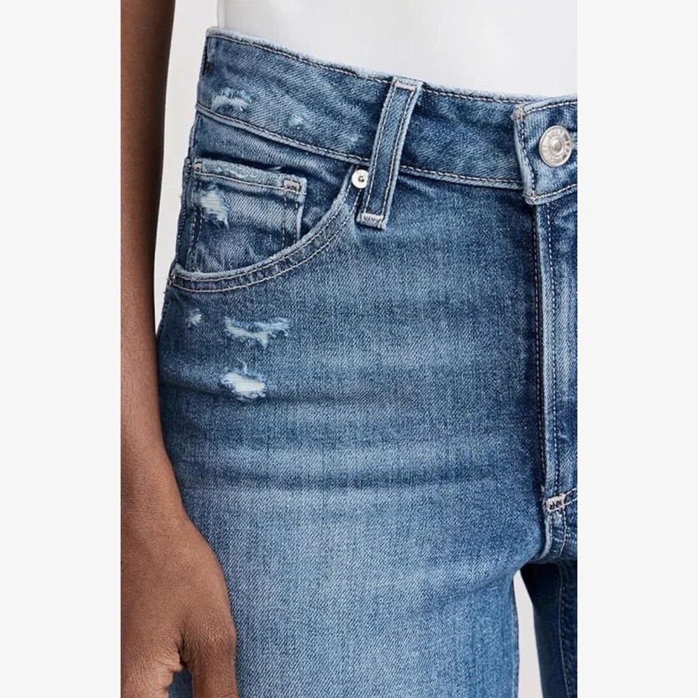 PAIGE Sarah Straight Ankle Jeans NWOT in Nightingale Wash - Picture 4 of 11